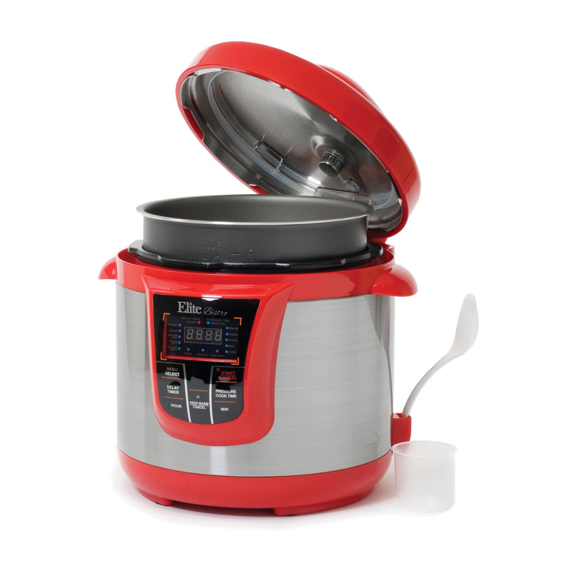 Elite by MaxiMatic Bistro 8Quart Electric Stainless Steel Pressure